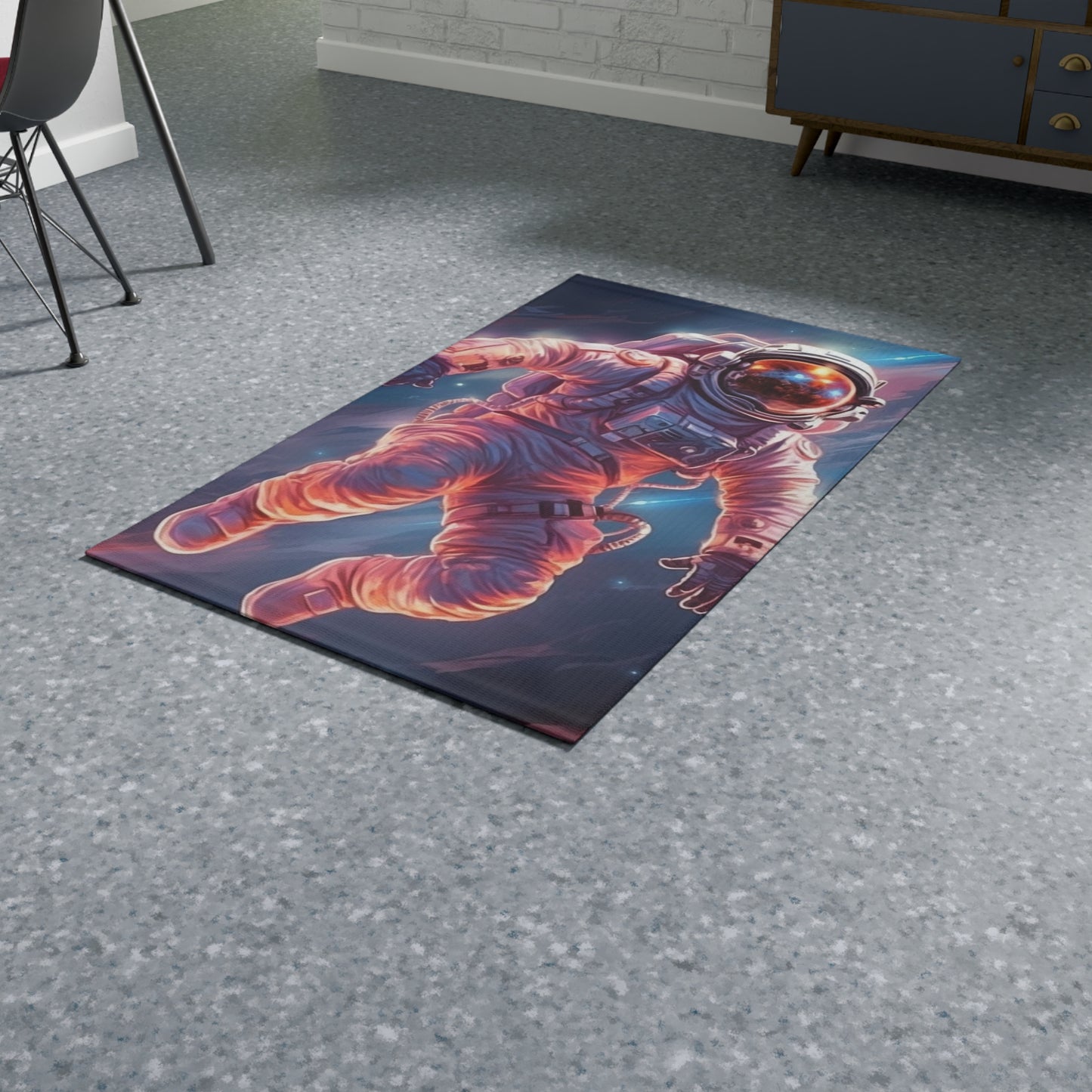 Astronaut Outer Space - Galaxy Starfield Art - Dobby Rug