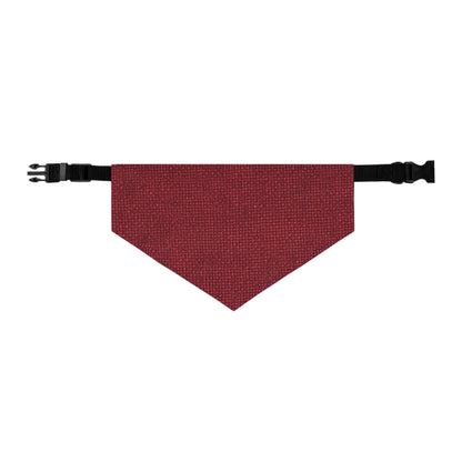 Seamless Texture - Maroon/Burgundy Denim-Inspired Fabric - Pet Bandana Collar