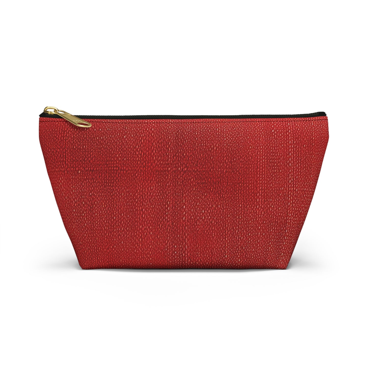 Juicy Red Berry Blast: Denim Fabric Inspired Design - Accessory Pouch w T-bottom