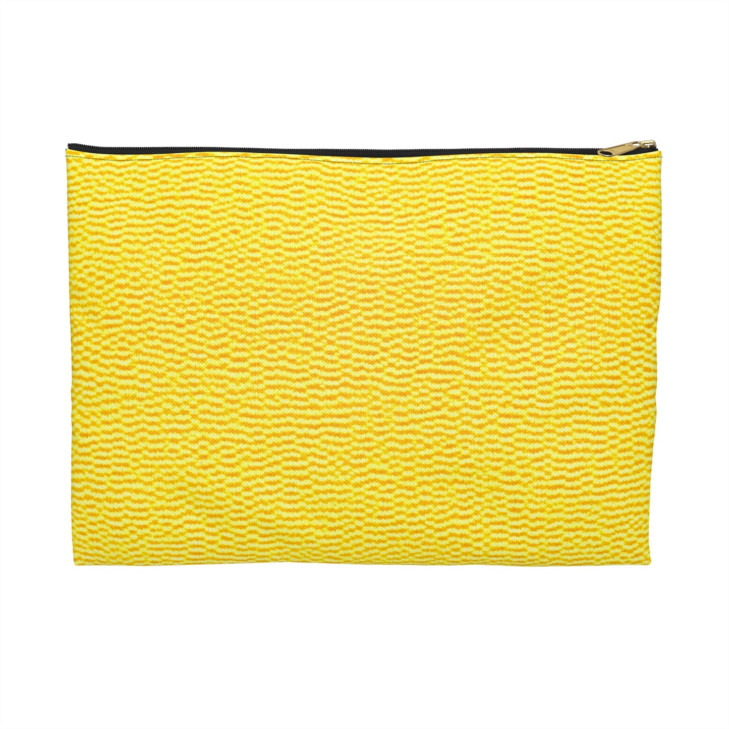 Sunshine Yellow Lemon: tela alegre, inspirada en la mezclilla - Bolsa para accesorios 