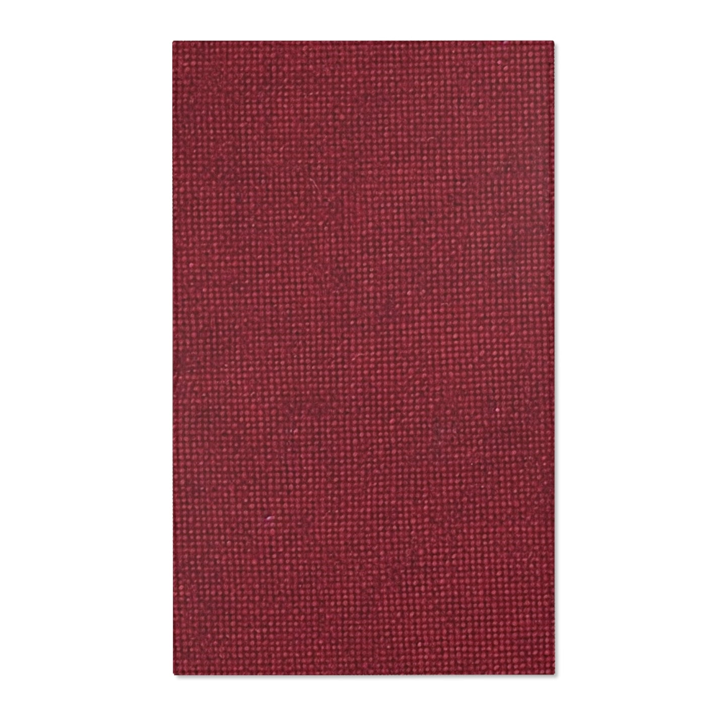 Seamless Texture - Maroon/Burgundy Denim-Inspired Fabric - Area Rugs