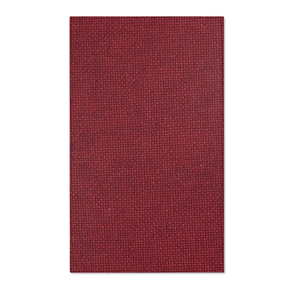 Seamless Texture - Maroon/Burgundy Denim-Inspired Fabric - Area Rugs