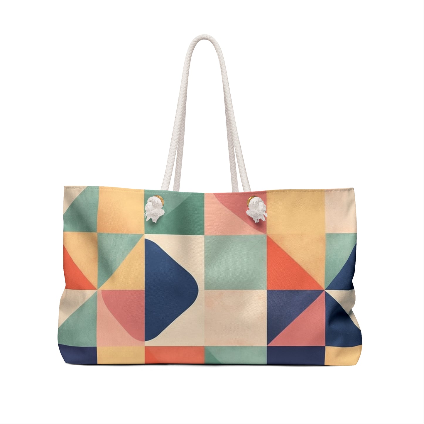 Minimalist Geometric Shapes - Pastel Decor Weekender Bag