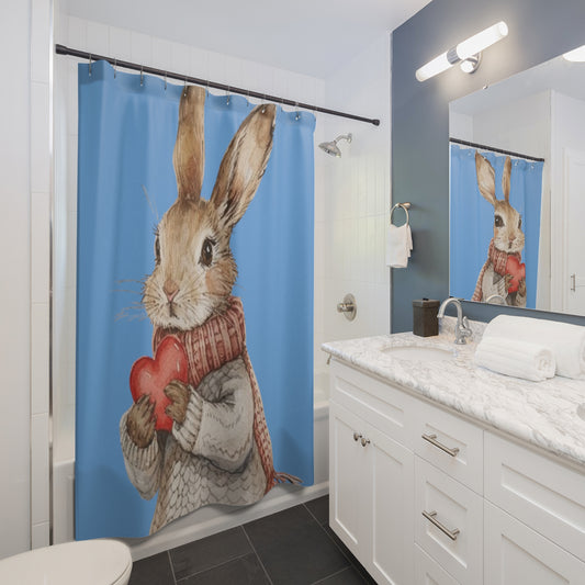 Easter Bunny Heartfelt Rabbit Gift - Shower Curtains