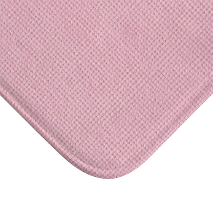 Blushing Garment Dye Pink: Denim-Inspired, Soft-Toned Fabric - Bath Mat