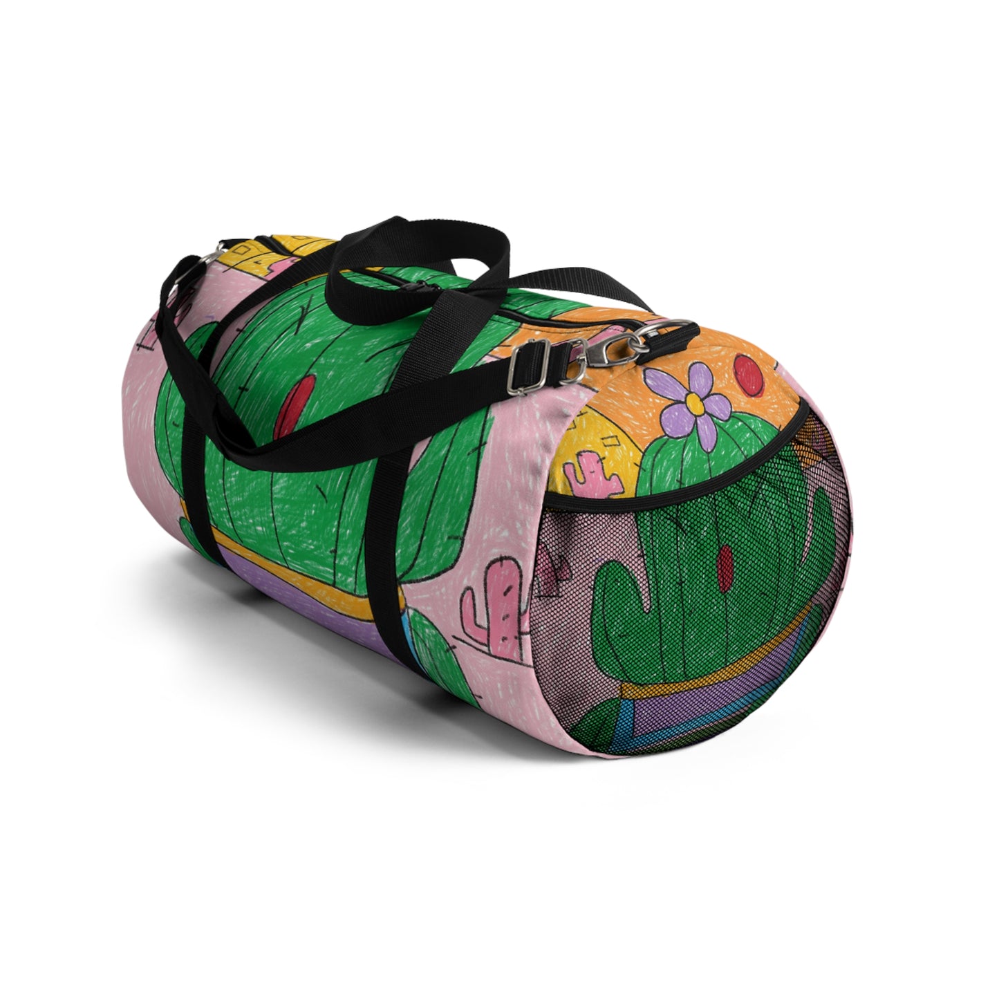 Desert Cactus Sumo Wrestler Graphic Duffel Bag