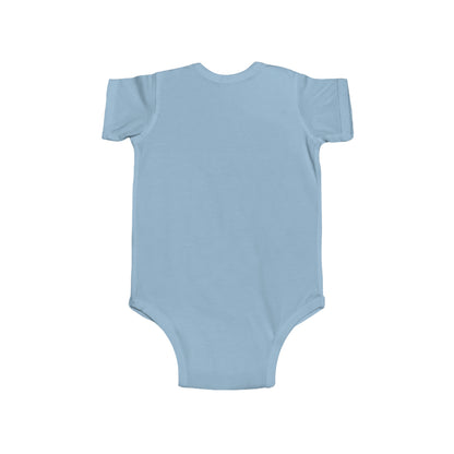 Blue Santa Chenille Patch - Chritmas Hoiday Design - Infant Fine Jersey Bodysuit