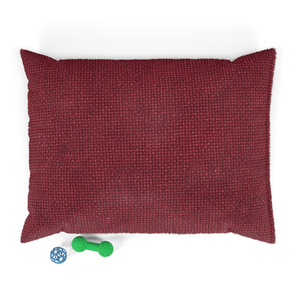 Seamless Texture - Maroon/Burgundy Denim-Inspired Fabric - Pet Bed