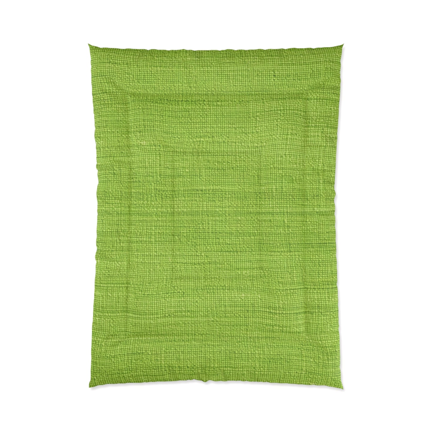 Lush Grass Neon Green: Denim-Inspired, Springtime Fabric Style - Comforter