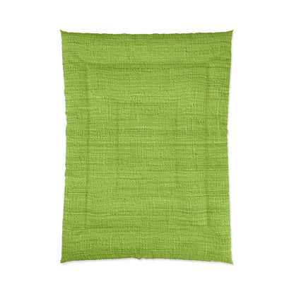 Lush Grass Neon Green: Denim-Inspired, Springtime Fabric Style - Comforter