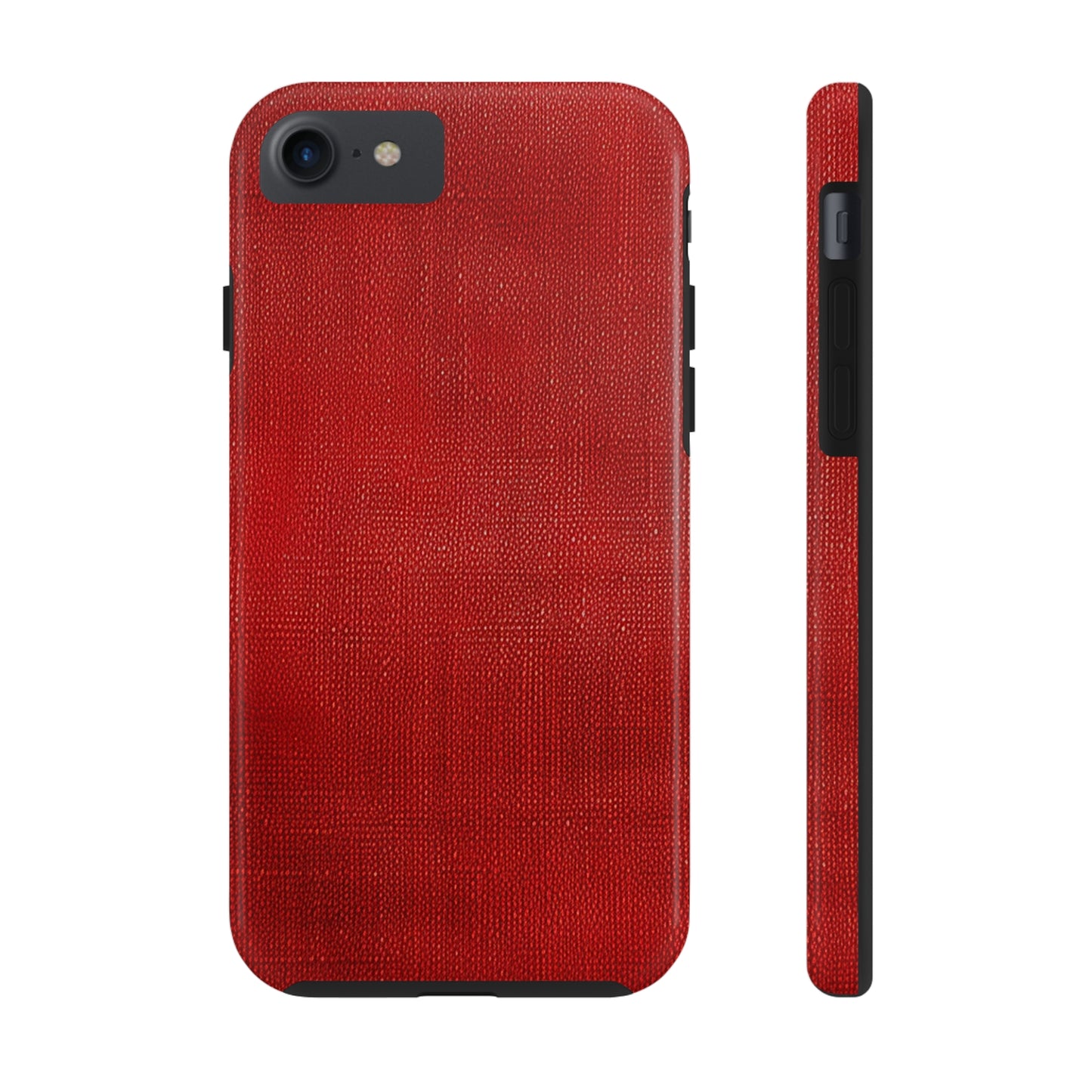 Juicy Red Berry Blast: Denim Fabric Inspired Design - Tough Phone Cases