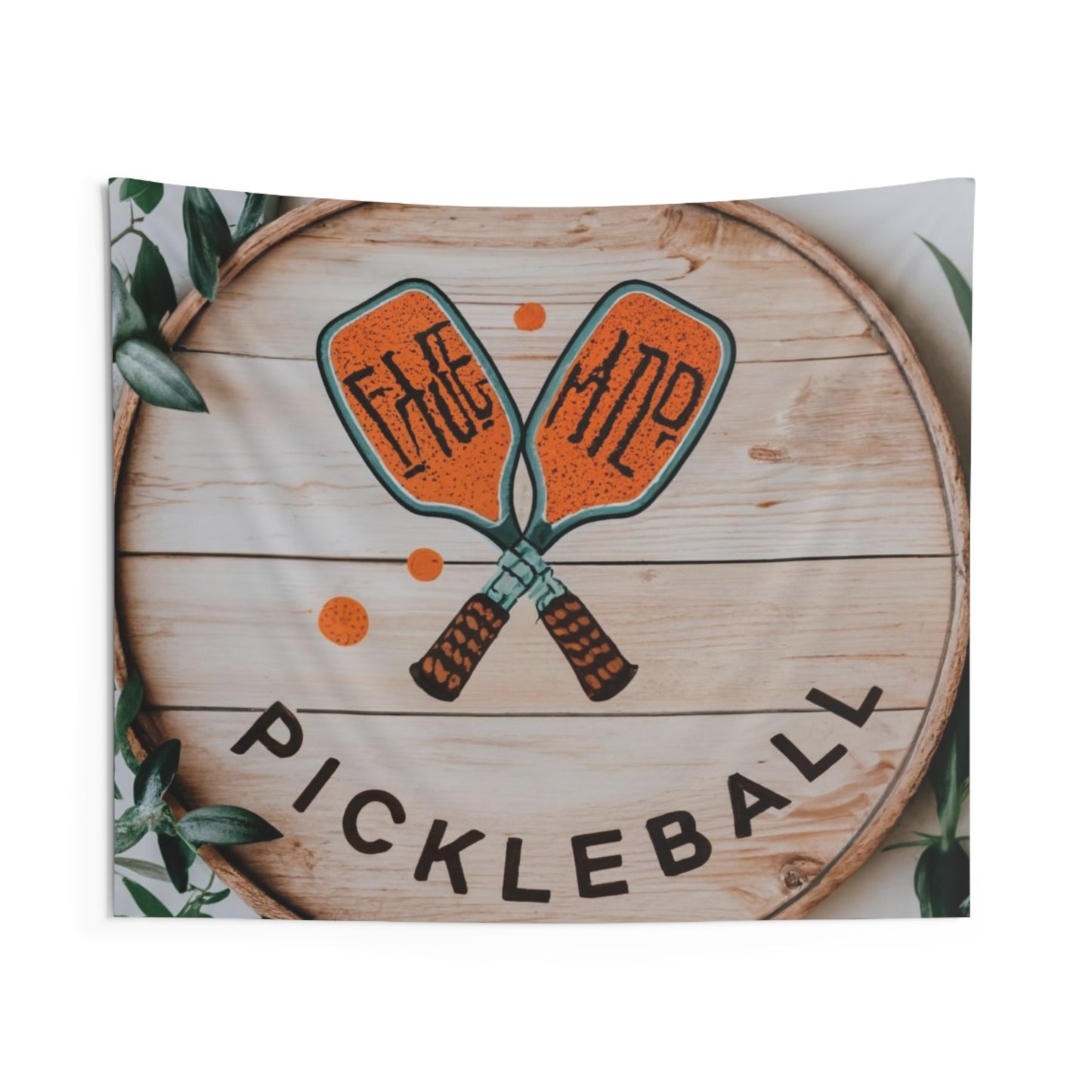 Gráfico Pickleball Boho - Regalo deportivo - Tapices de pared interior 