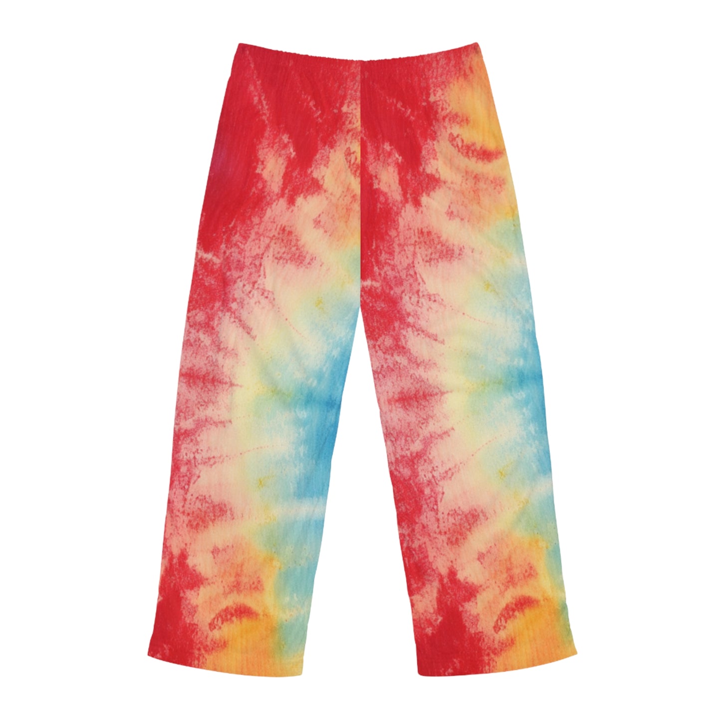 Rainbow Tie-Dye Denim: Vibrant Multi-Color, Fabric Design Spectacle - Men's Pajama Pants (AOP)