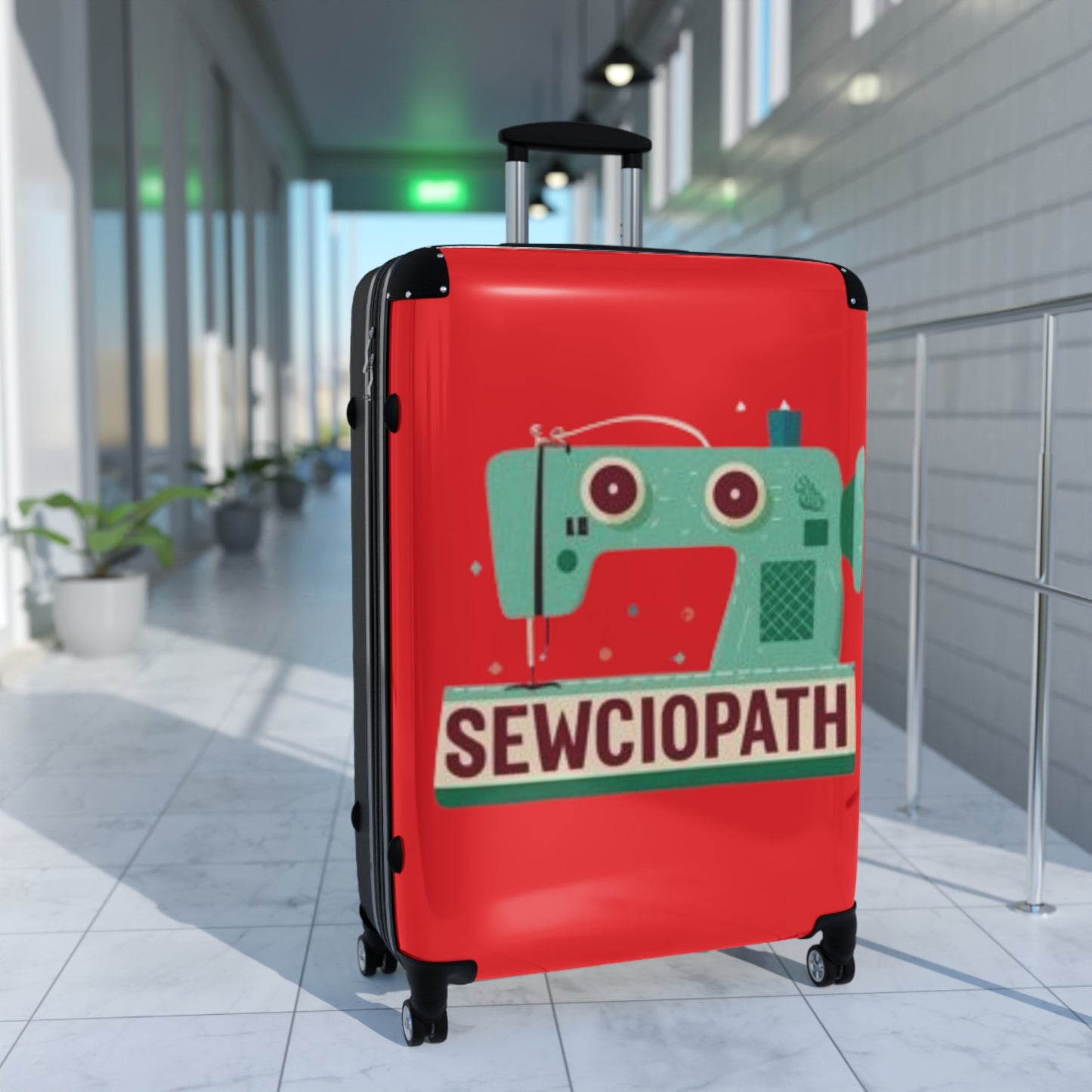 Sewing Sewciopath Graphic Style - Suitcase