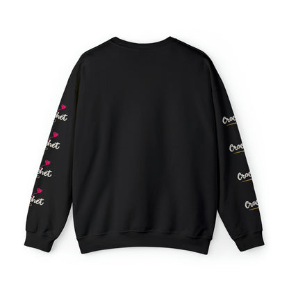 Regalo de amor de ganchillo - Estilo de coleccionista de moda de tela sincera - Sudadera unisex Heavy Blend™ Crewneck 