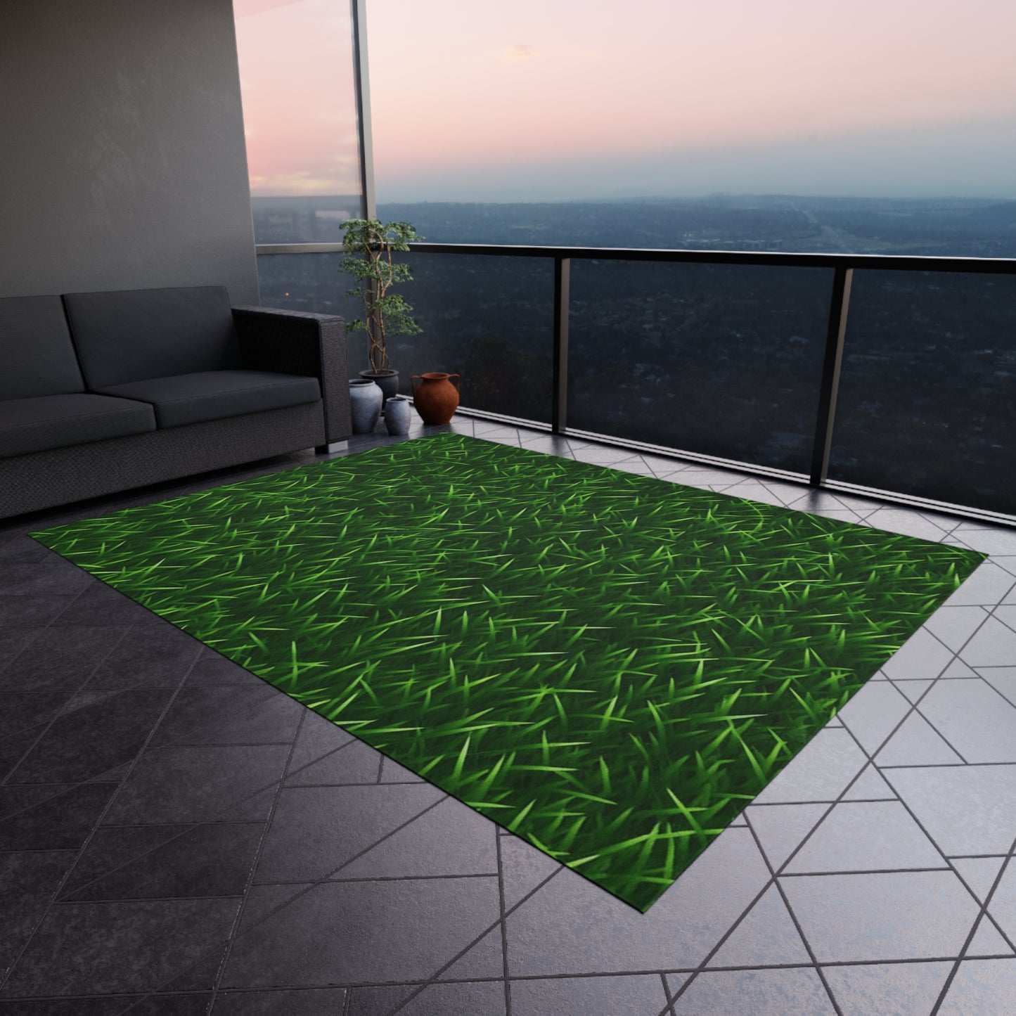 Touch Grass Indoor Style Outdoor Green Artificial Grass Turf - Outdoor Rug