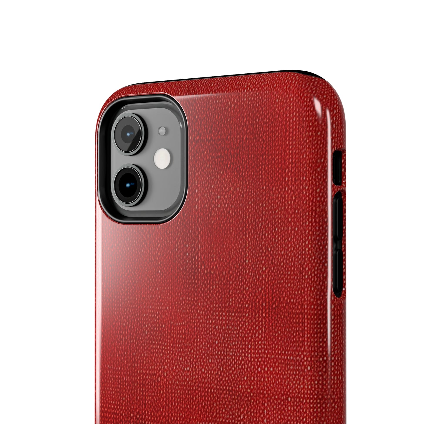 Juicy Red Berry Blast: Denim Fabric Inspired Design - Tough Phone Cases