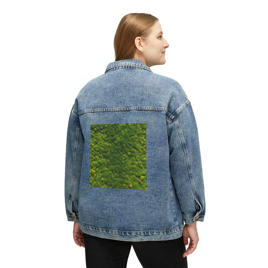 Premium Live Pole Moss Graphic - Women's Denim Jacket