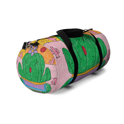 Desert Cactus Sumo Wrestler Graphic Duffel Bag