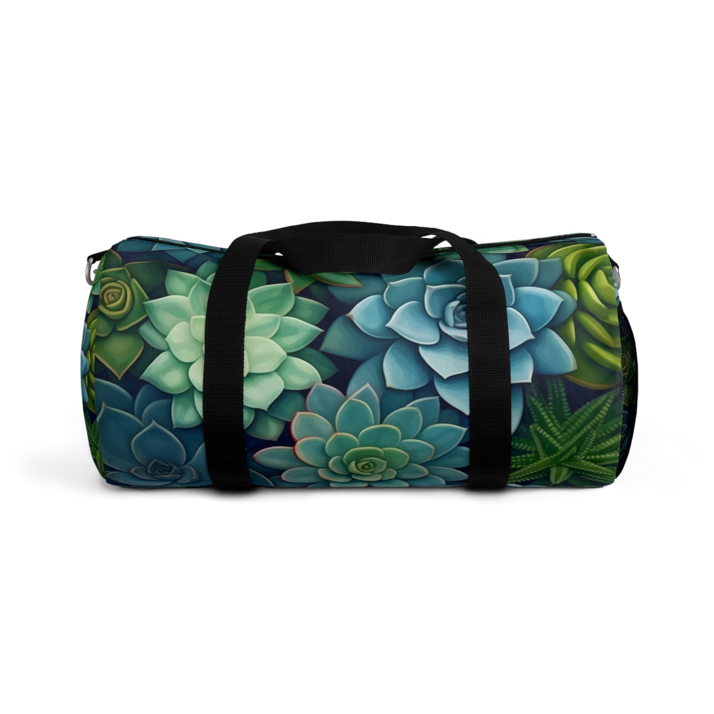 Minimalist Succulent Array - Vibrant Botanical Pattern Duffel Bag