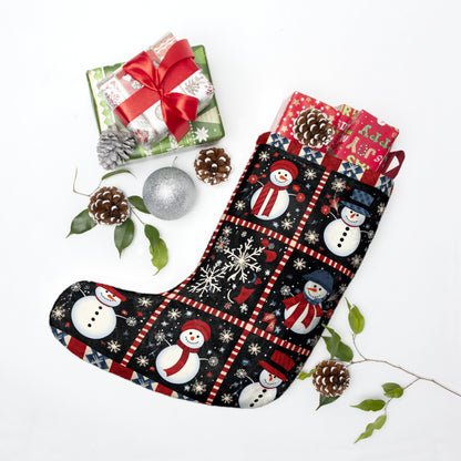 Snowman Winter Quilt Design - Christmas Stockings