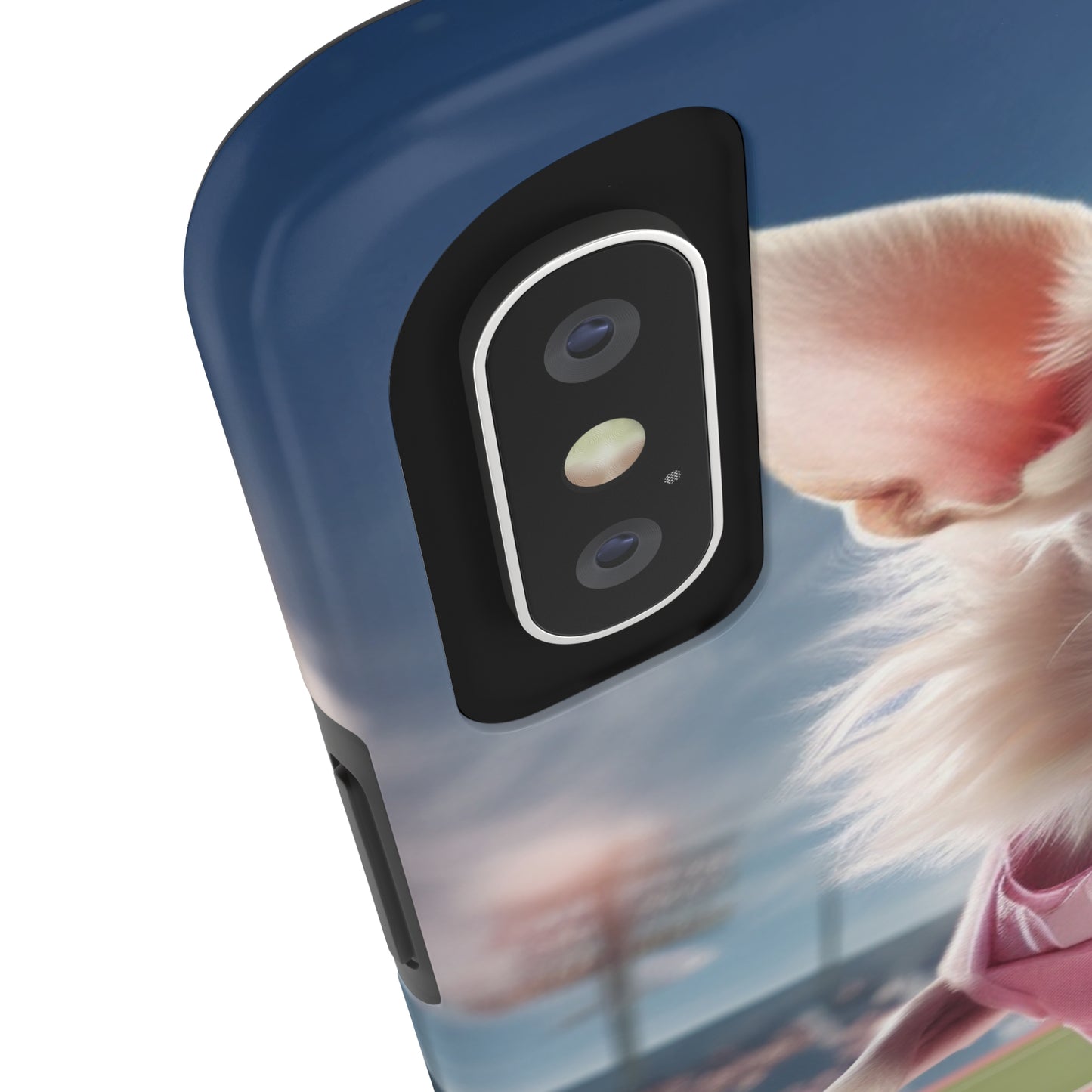 Chihuahua Tennis Ace: Dog Pink Outfit, Court Atheletic Sport Game - Tough Phone Cases