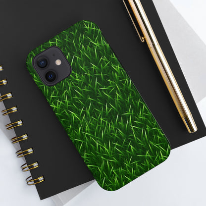 Touch Grass Indoor Style Outdoor Green Artificial Grass Turf - Tough Phone Cases