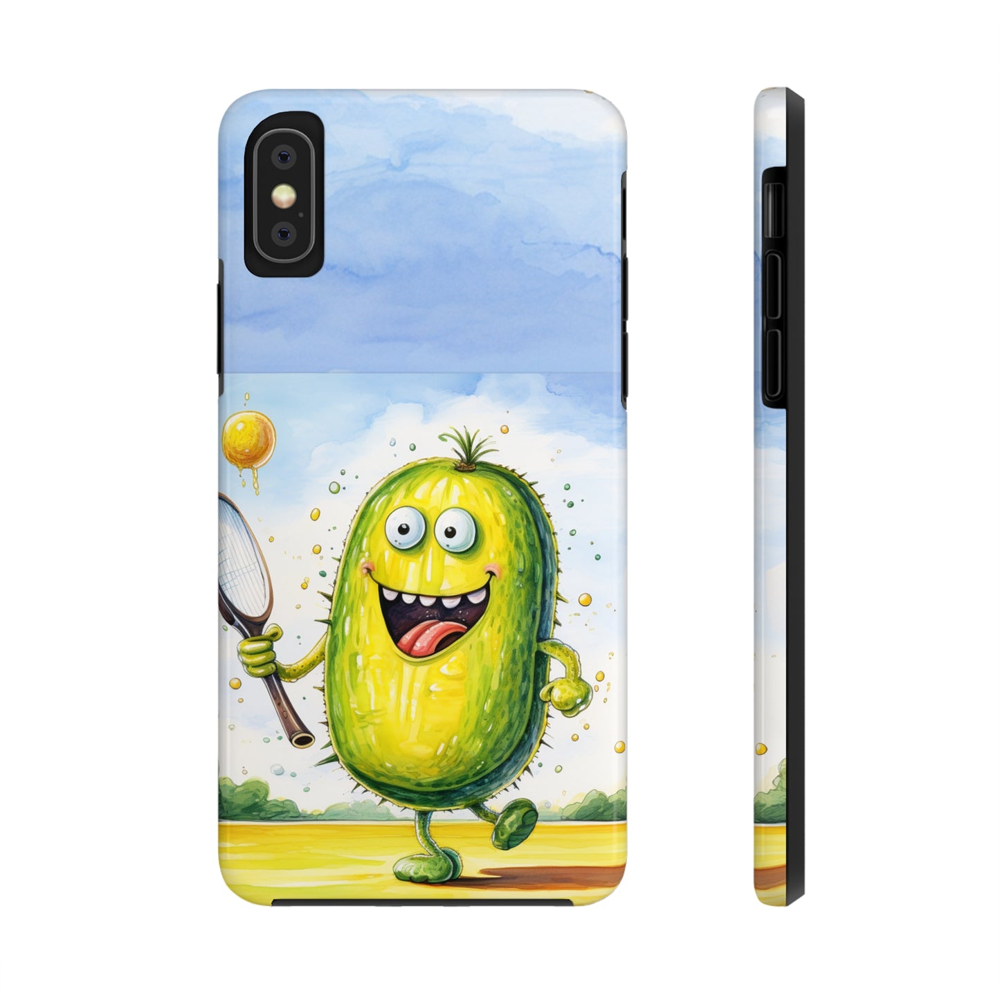 Pickleball Sport: Athletic Pickle Playing Game with Net and Paddle - Tough Phone Cases