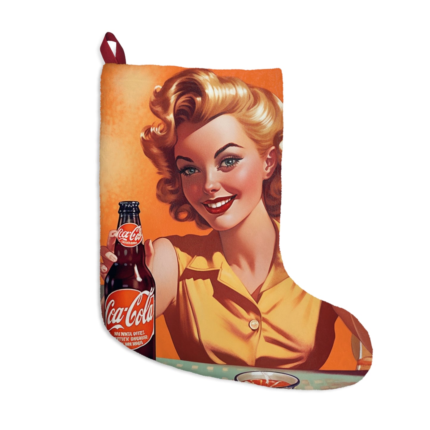 Retro Pop Art Cola Drink Style Vintage Soda Advertisement - Christmas Stockings