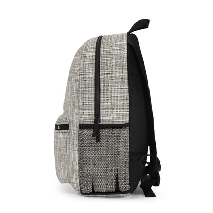 Silver Grey: Denim-Inspired, Contemporary Fabric Design - Backpack