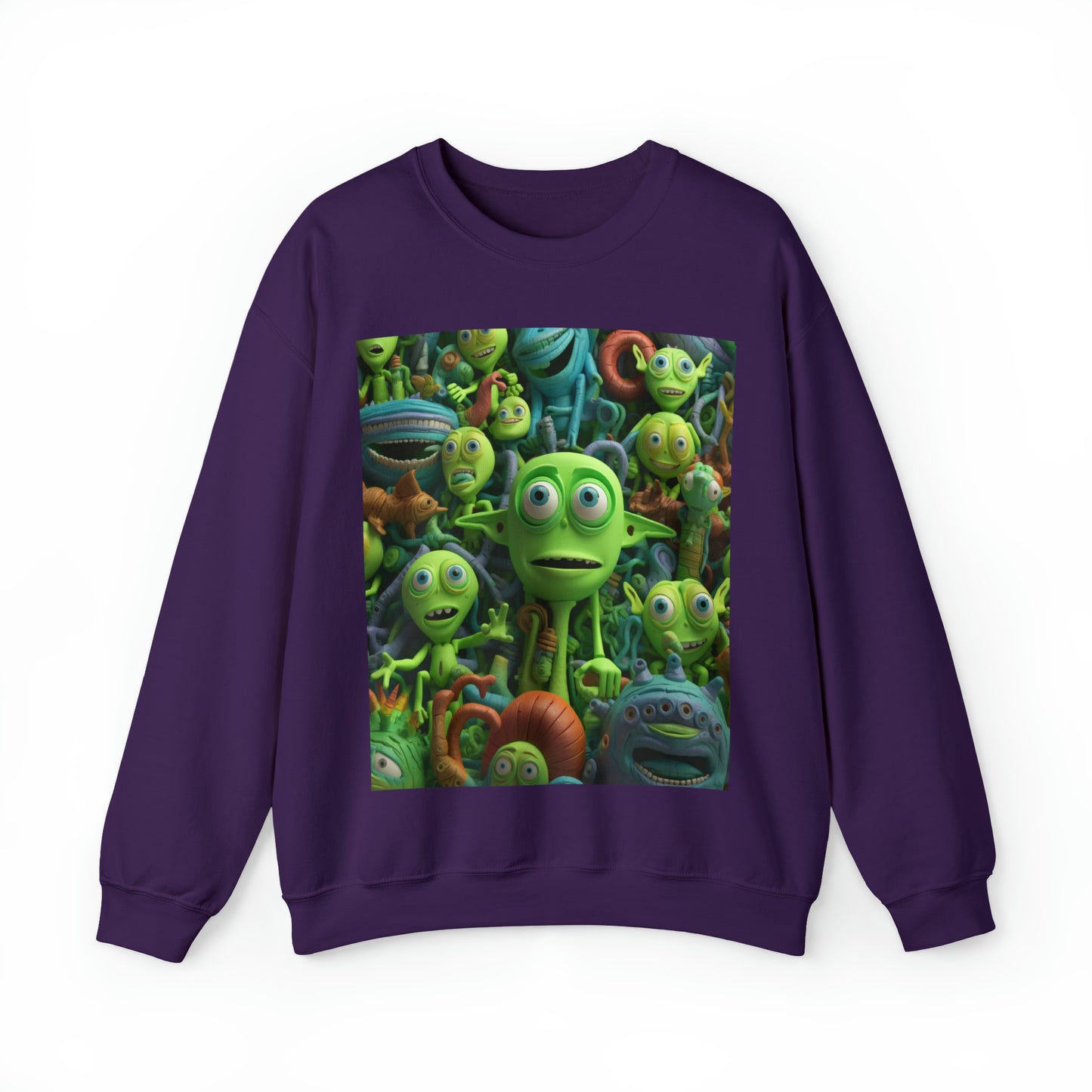 Toy Alien Story Space Character Galactic UFO Anime Cartoon - Unisex Heavy Blend™ Crewneck Sweatshirt