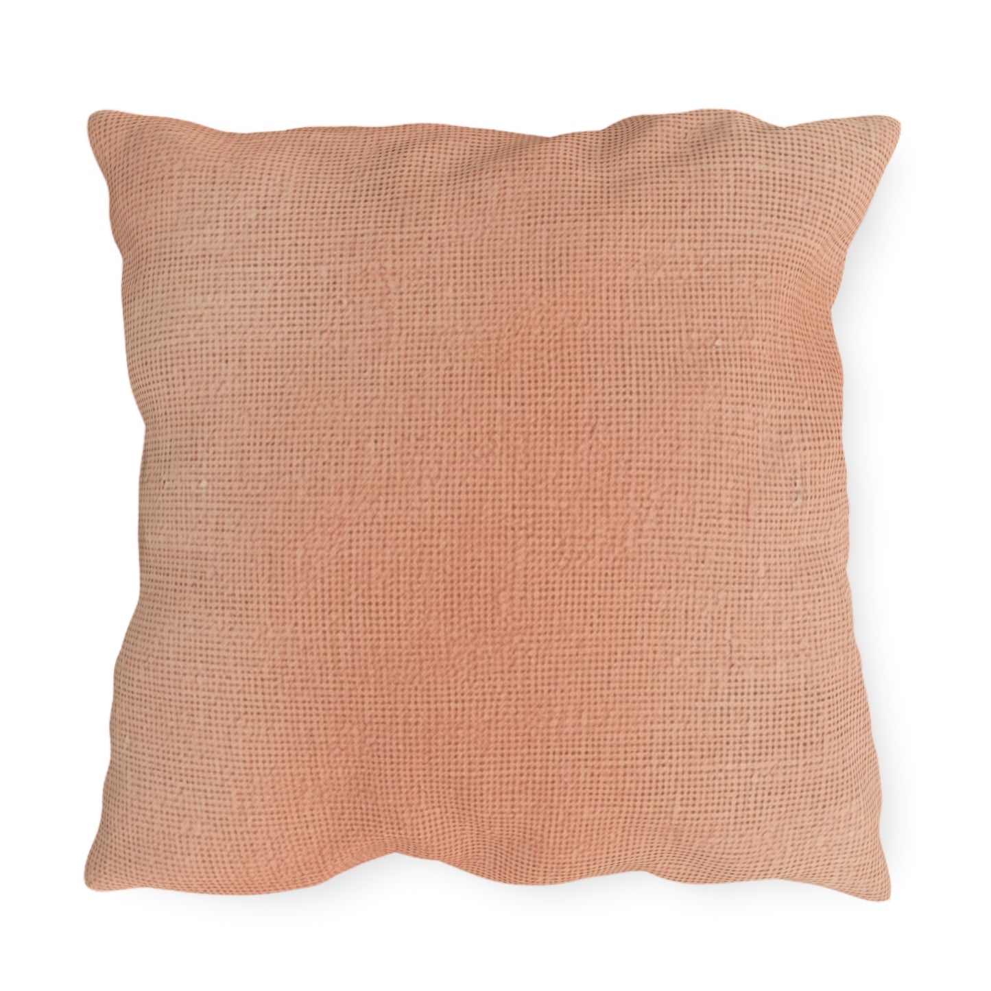 Soft Pink-Orange Peach: Denim-Inspired, Lush Fabric - Outdoor Pillows