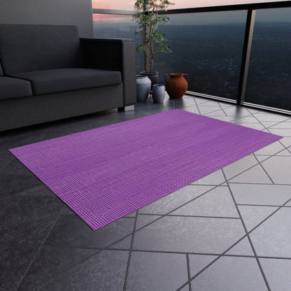 Hyper Iris Orchid Red: Denim-Inspired, Bold Style - Outdoor Rug
