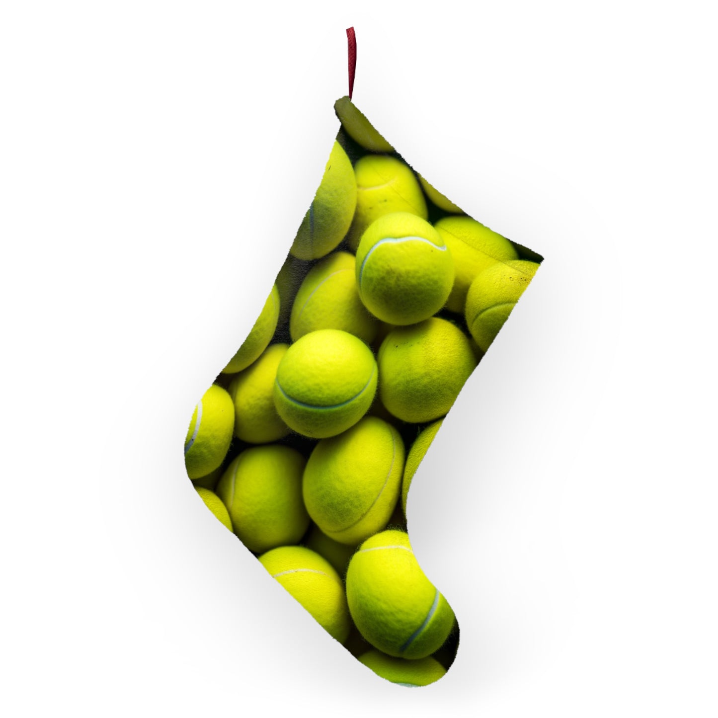 Tennis Ball Sport: Athlete Court Action, Rally & Serve - Christmas Stockings