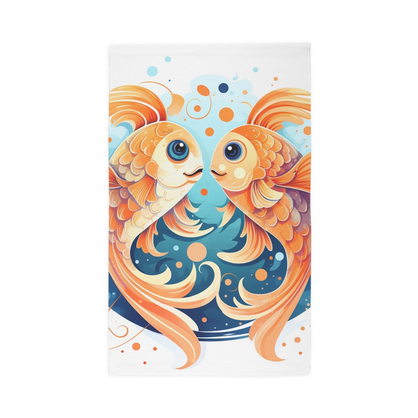 Charming Cartoon Fish Pisces - Dreamy Zodiac Illustration - Dobby Rug