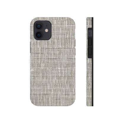 Silver Grey: Denim-Inspired, Contemporary Fabric Design - Tough Phone Cases