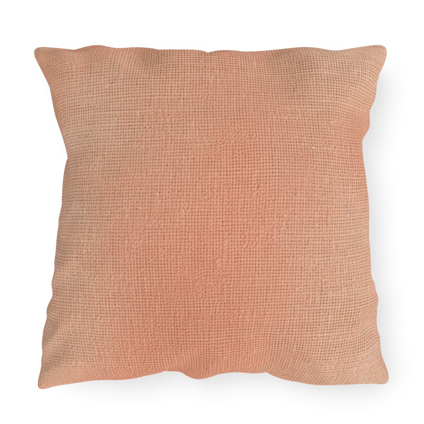 Soft Pink-Orange Peach: Denim-Inspired, Lush Fabric - Outdoor Pillows