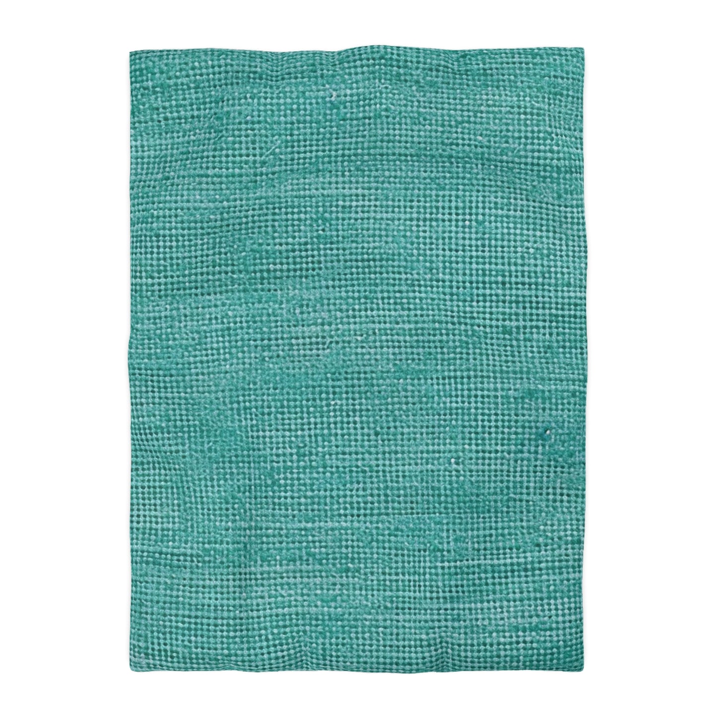 Diseño de tela vaquera color turquesa menta de calidad, material elegante, funda nórdica de microfibra 