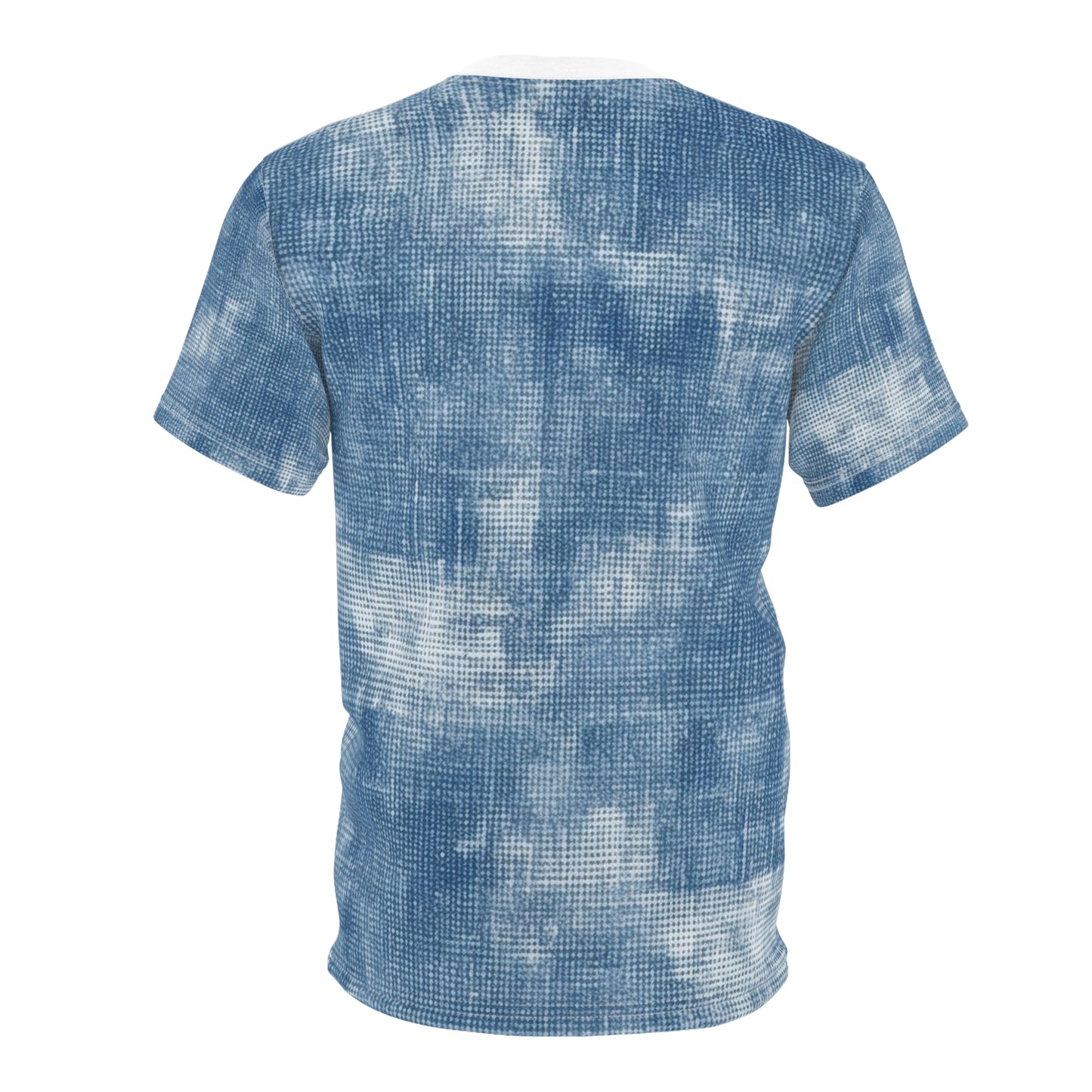 Faded Blue Washed-Out: Denim-Inspired, Style Fabric - Unisex Cut & Sew Tee (AOP)