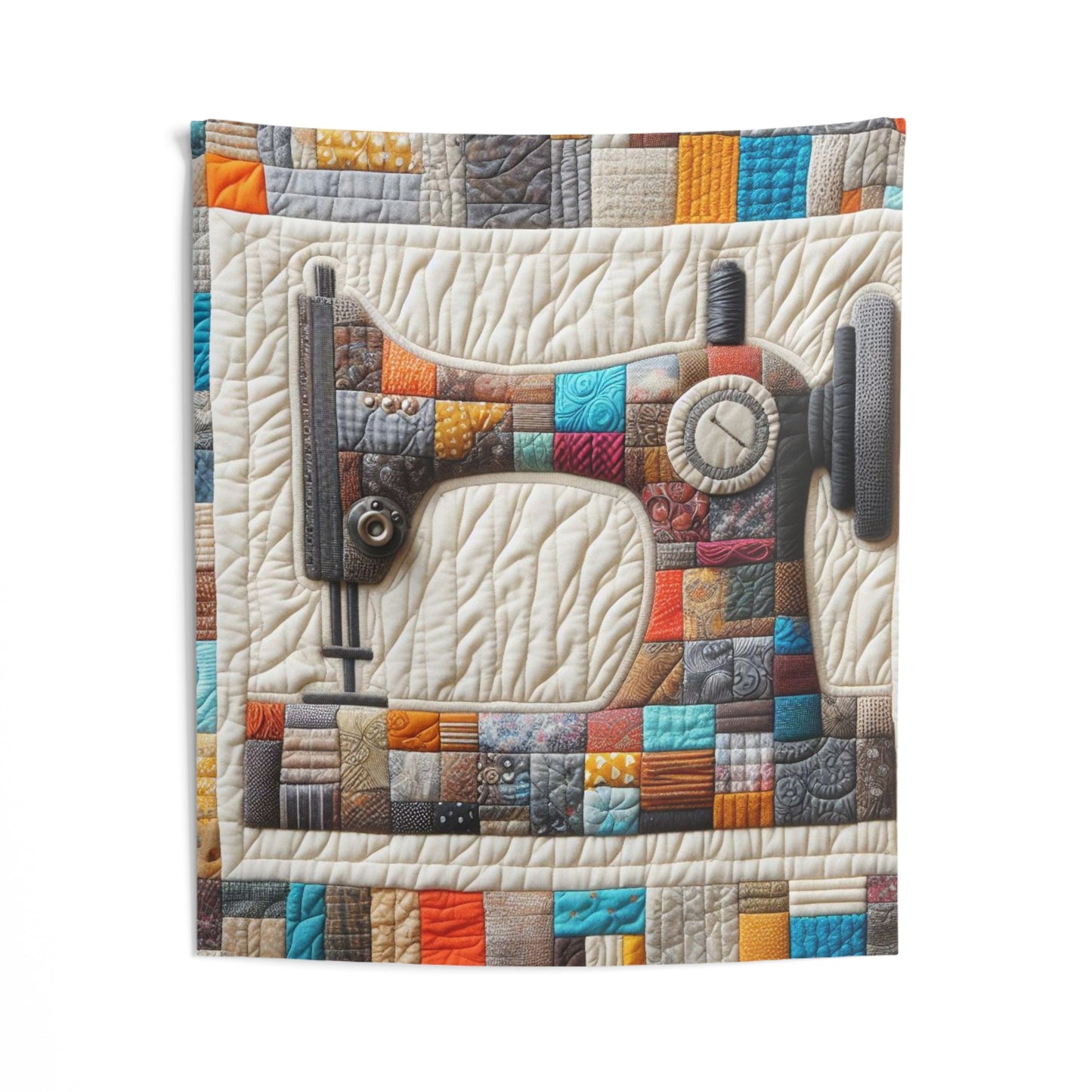 Sewing Machine Quilt Art - Indoor Wall Tapestries