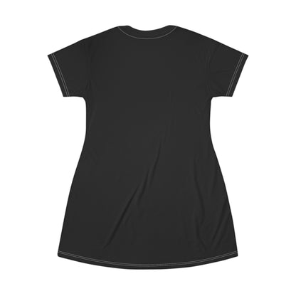 Esmoquin para mujer: despedida de soltera, despedida de soltera, regalo de cumpleaños - Vestido camiseta (AOP)