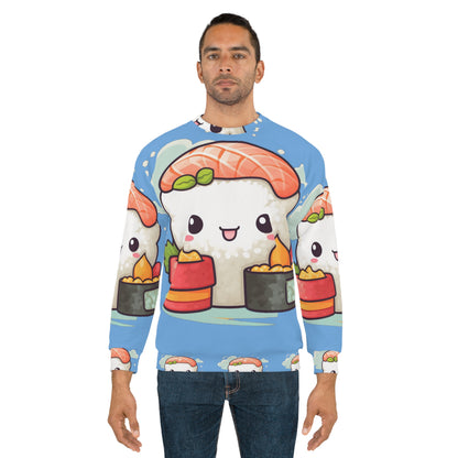 Anime Sushi - Japanese Cute kawaii - Otaku Gift - Unisex Sweatshirt (AOP)