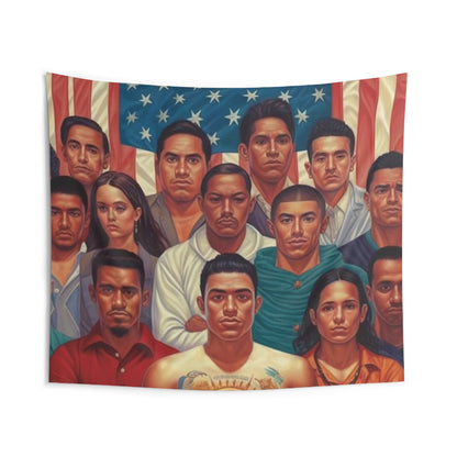 Latino Pride - Hispanic Heritage Month - Latin Roots - Mexican Heritage - Empower Latina - Celebrate Hispanic Unity - Indoor Wall Tapestries