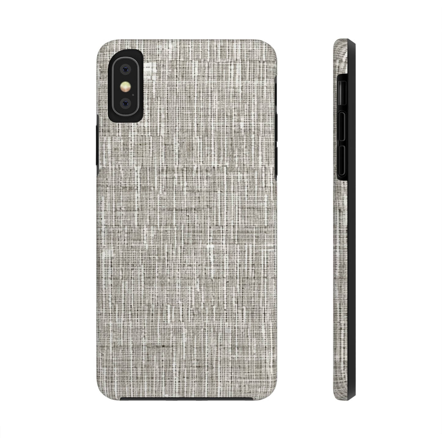 Silver Grey: Denim-Inspired, Contemporary Fabric Design - Tough Phone Cases