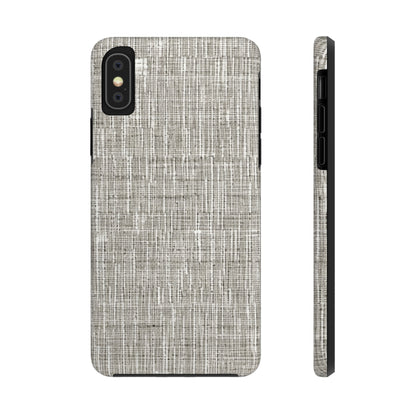 Silver Grey: Denim-Inspired, Contemporary Fabric Design - Tough Phone Cases