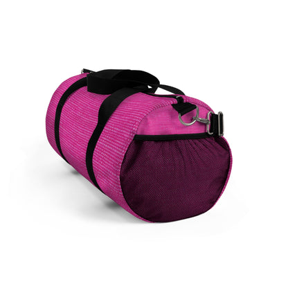 Hot Neon Pink Doll Like: Denim-Inspired, Bold & Bright Fabric - Duffel Bag