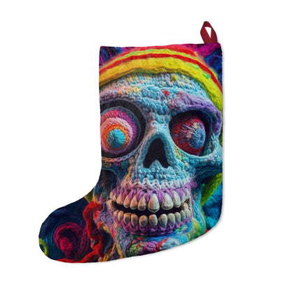 Crochet Skull Halloween Scary Horror Design - Christmas Stockings