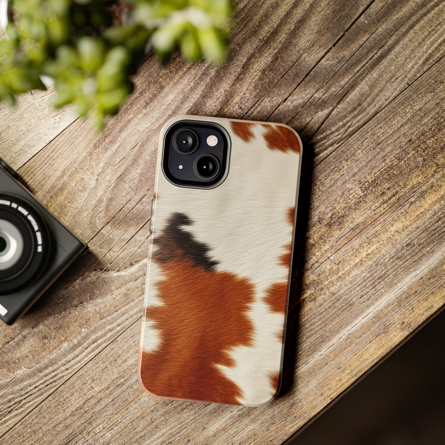 Hair Cowhide Leather Natural Design Durable Rugged Style - Tough Phone Cases