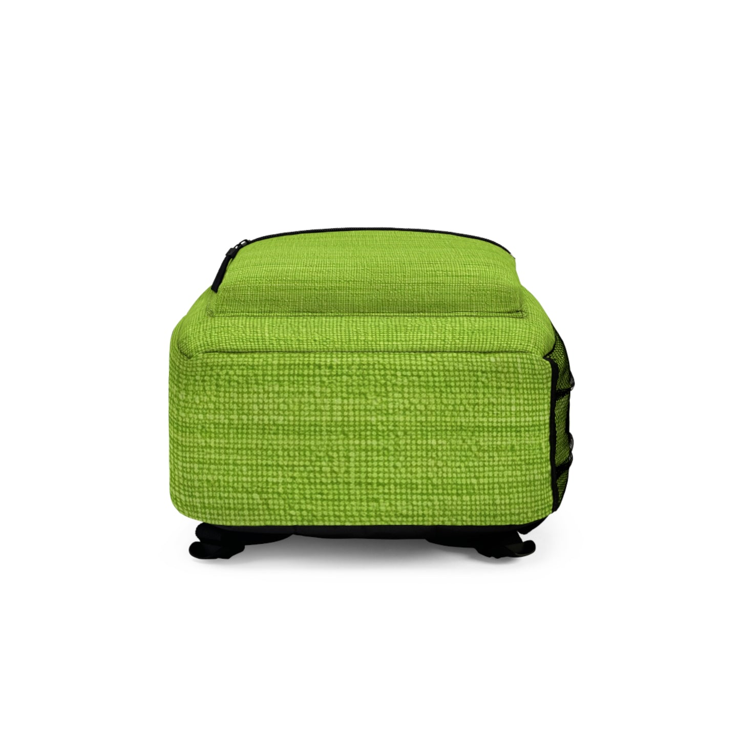 Lush Grass Neon Green: Denim-Inspired, Springtime Fabric Style - Backpack
