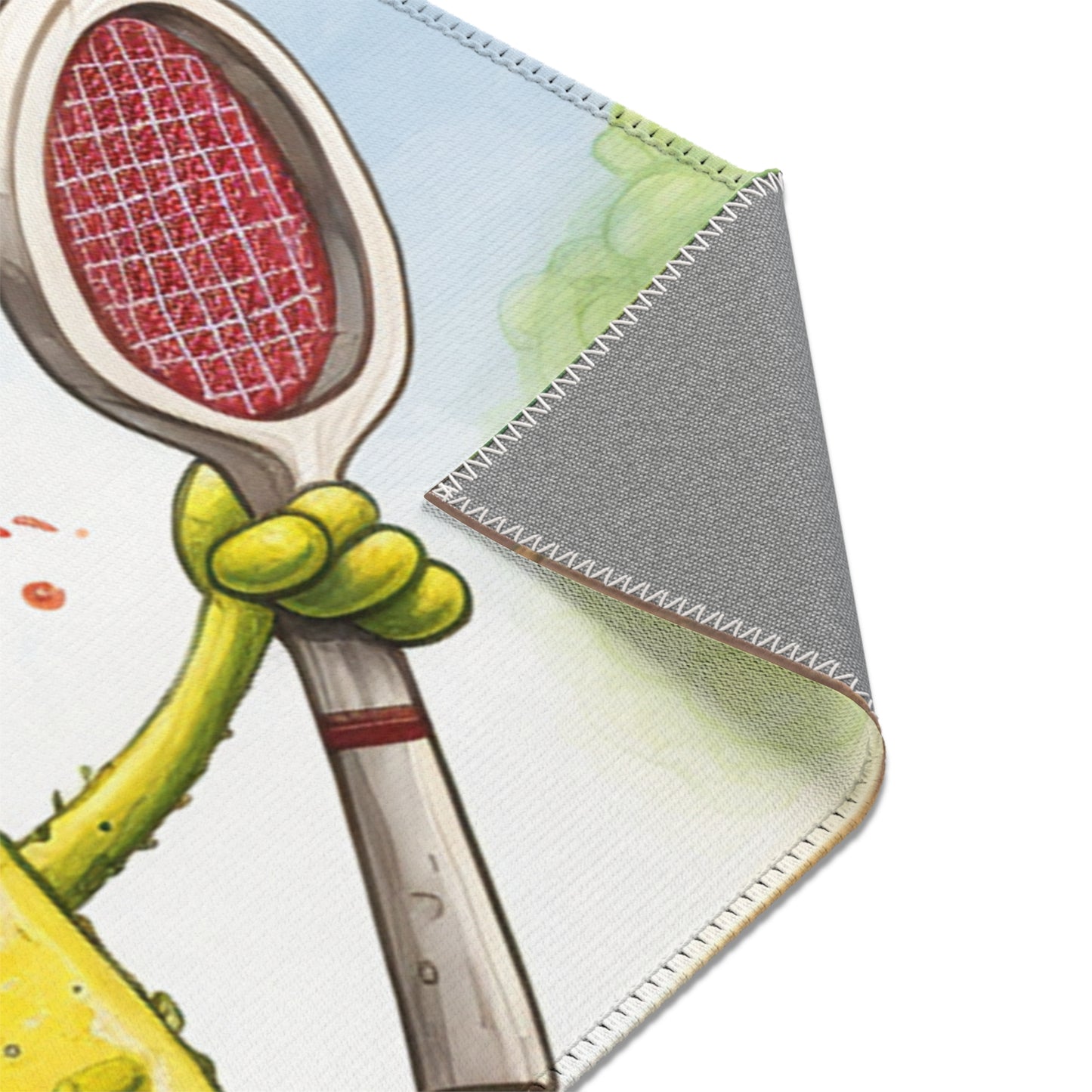 Pickleball Play: Pickle Sport Action Game, Fast Dink Ball - Area Rugs